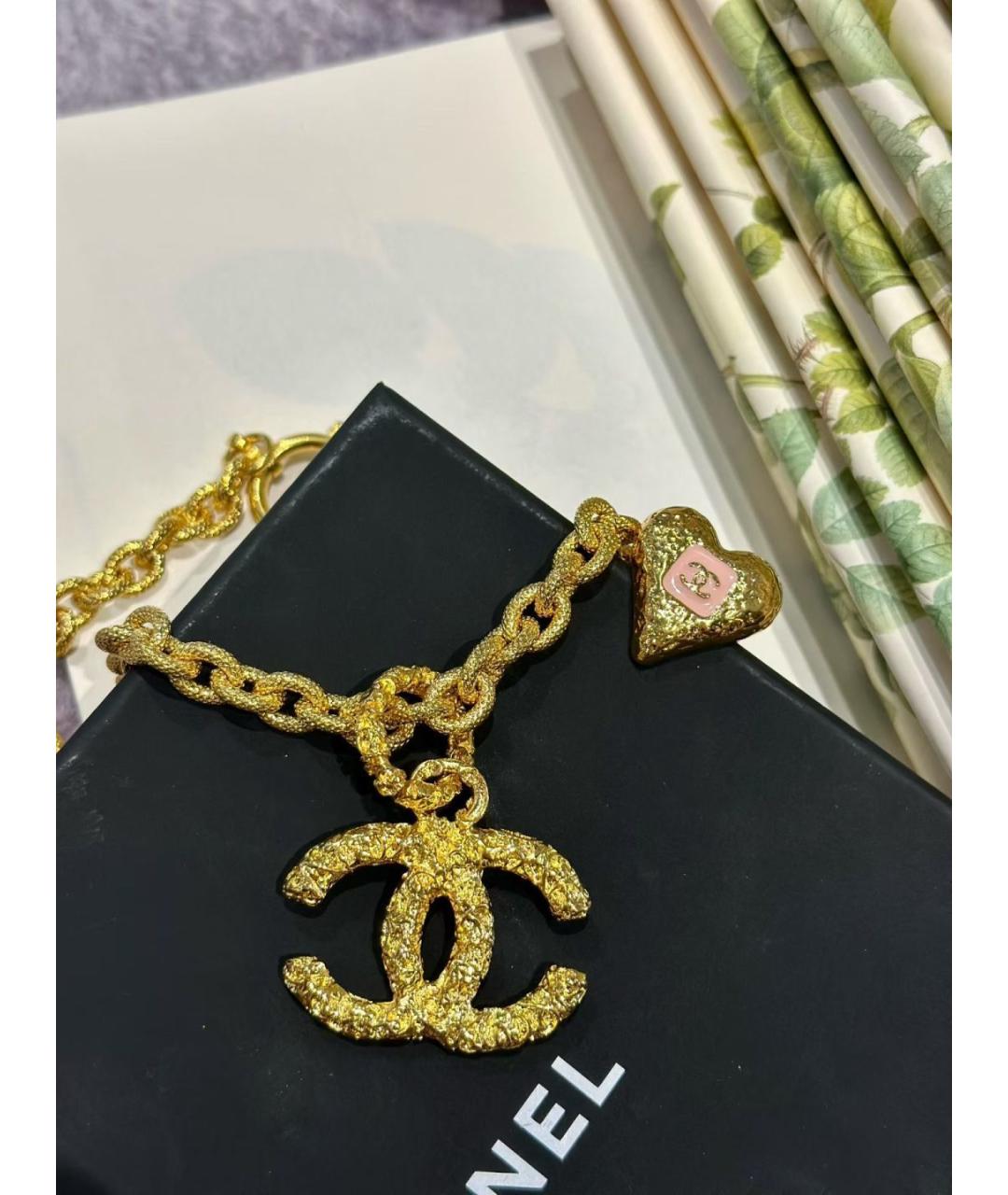CHANEL Золотое колье, фото 9