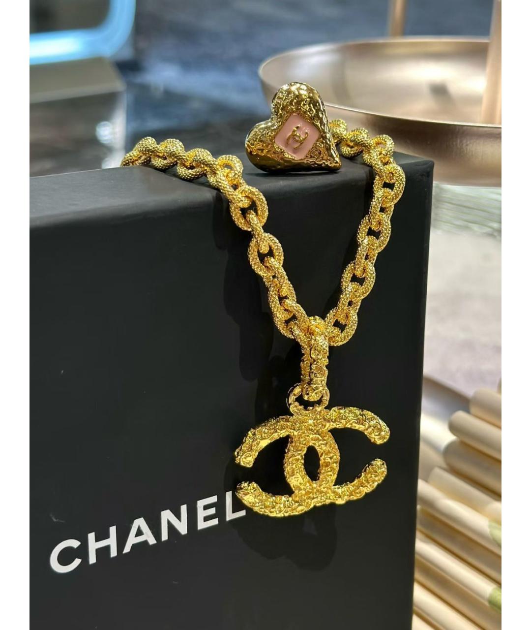 CHANEL Золотое колье, фото 7