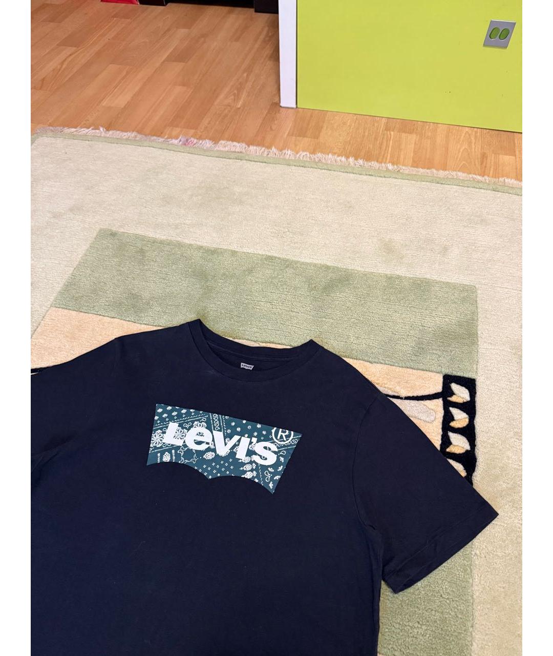 LEVI'S Черная хлопковая футболка, фото 3