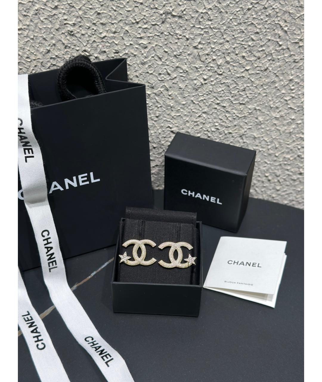 CHANEL Серебряные серьги, фото 2