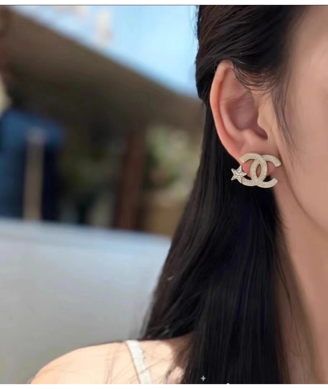 CHANEL Серебряные серьги, фото 7