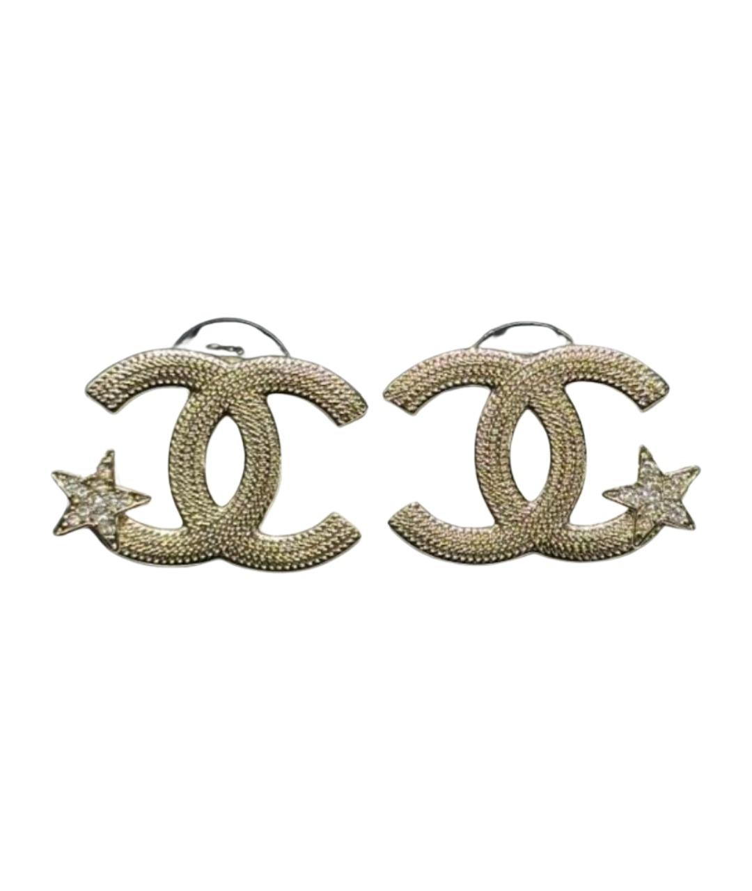 CHANEL Серебряные серьги, фото 1