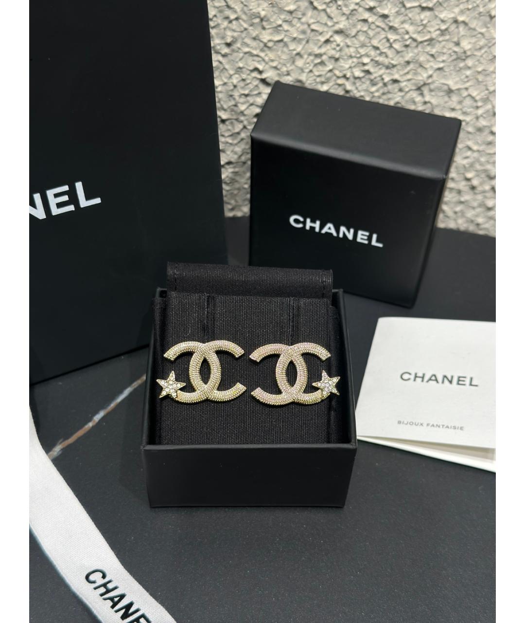 CHANEL Серебряные серьги, фото 3