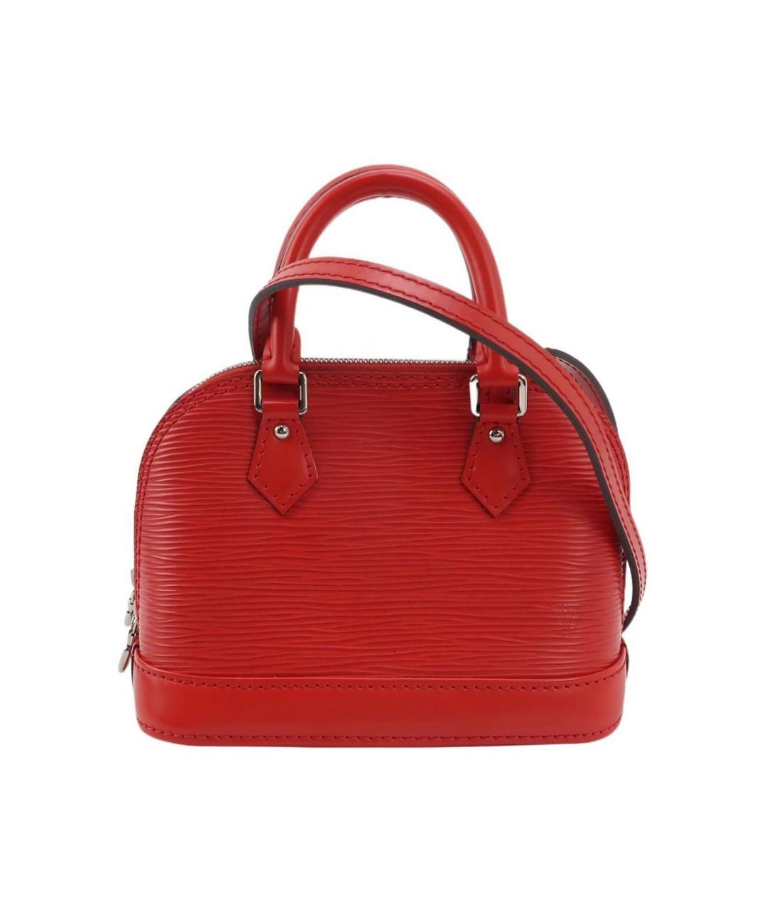 LOUIS VUITTON Красная кожаная сумка с короткими ручками, фото 1
