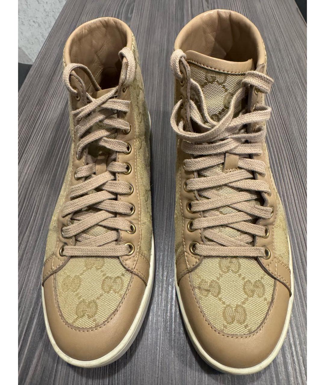 GUCCI Бежевые кеды, фото 2