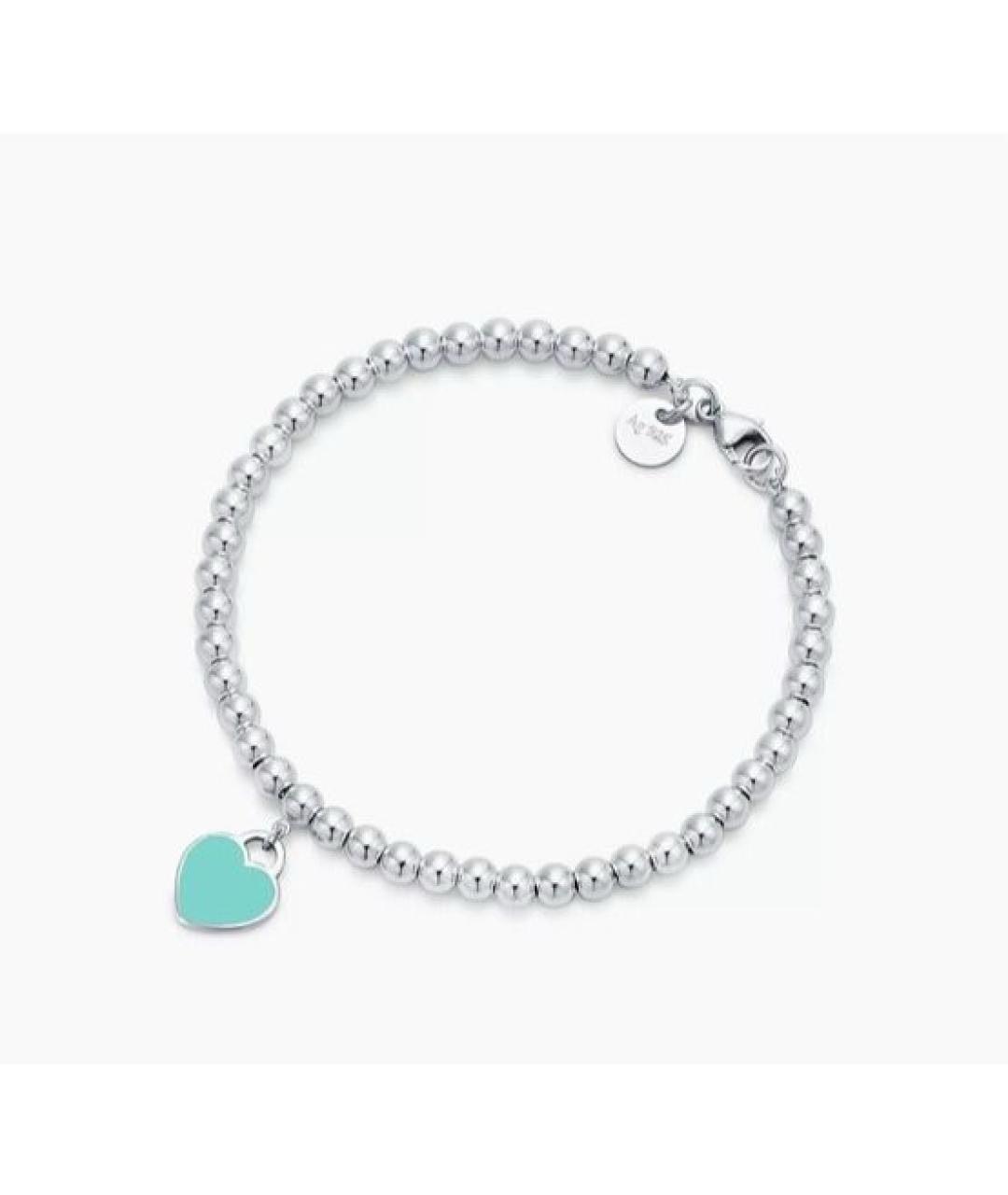 TIFFANY&CO Бирюзовый серебряный браслет, фото 7