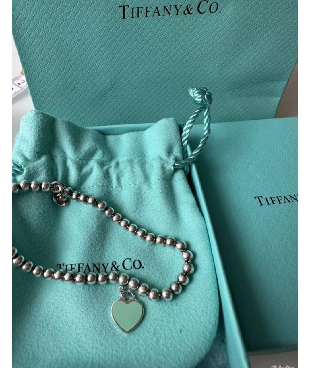 TIFFANY&CO Бирюзовый серебряный браслет, фото 3