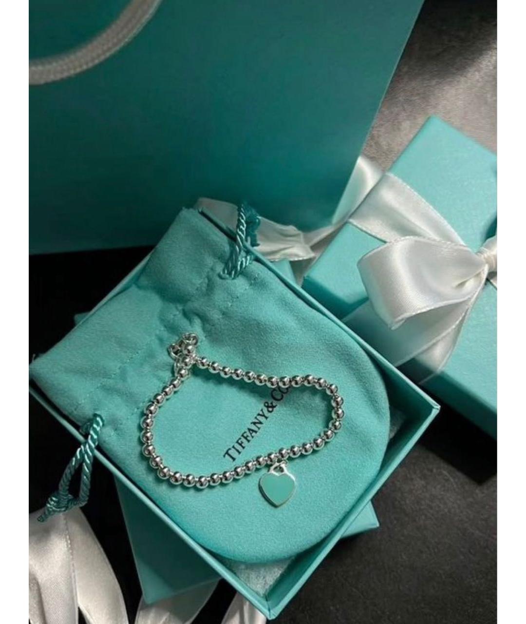 TIFFANY&CO Бирюзовый серебряный браслет, фото 2