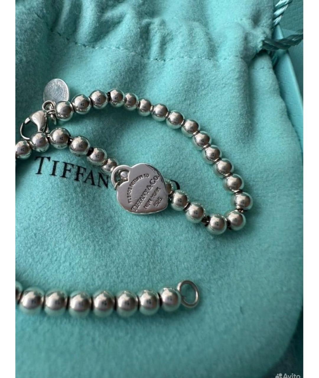 TIFFANY&CO Бирюзовый серебряный браслет, фото 5