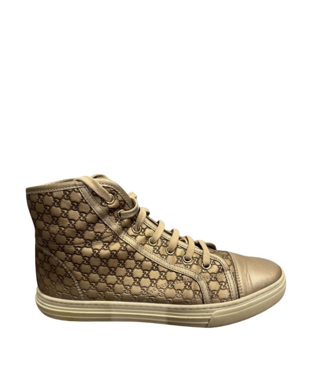 GUCCI Золотые кеды, фото 1