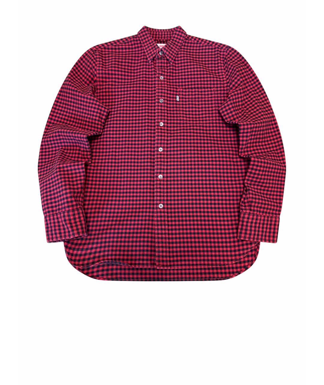 LEVI'S Красная хлопковая кэжуал рубашка, фото 1