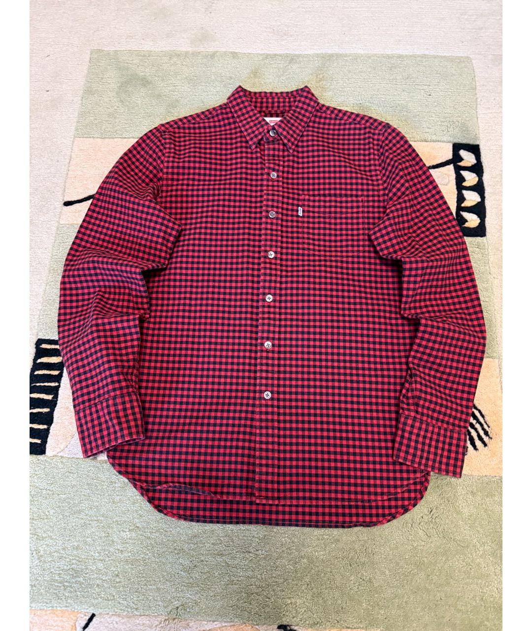 LEVI'S Красная хлопковая кэжуал рубашка, фото 2