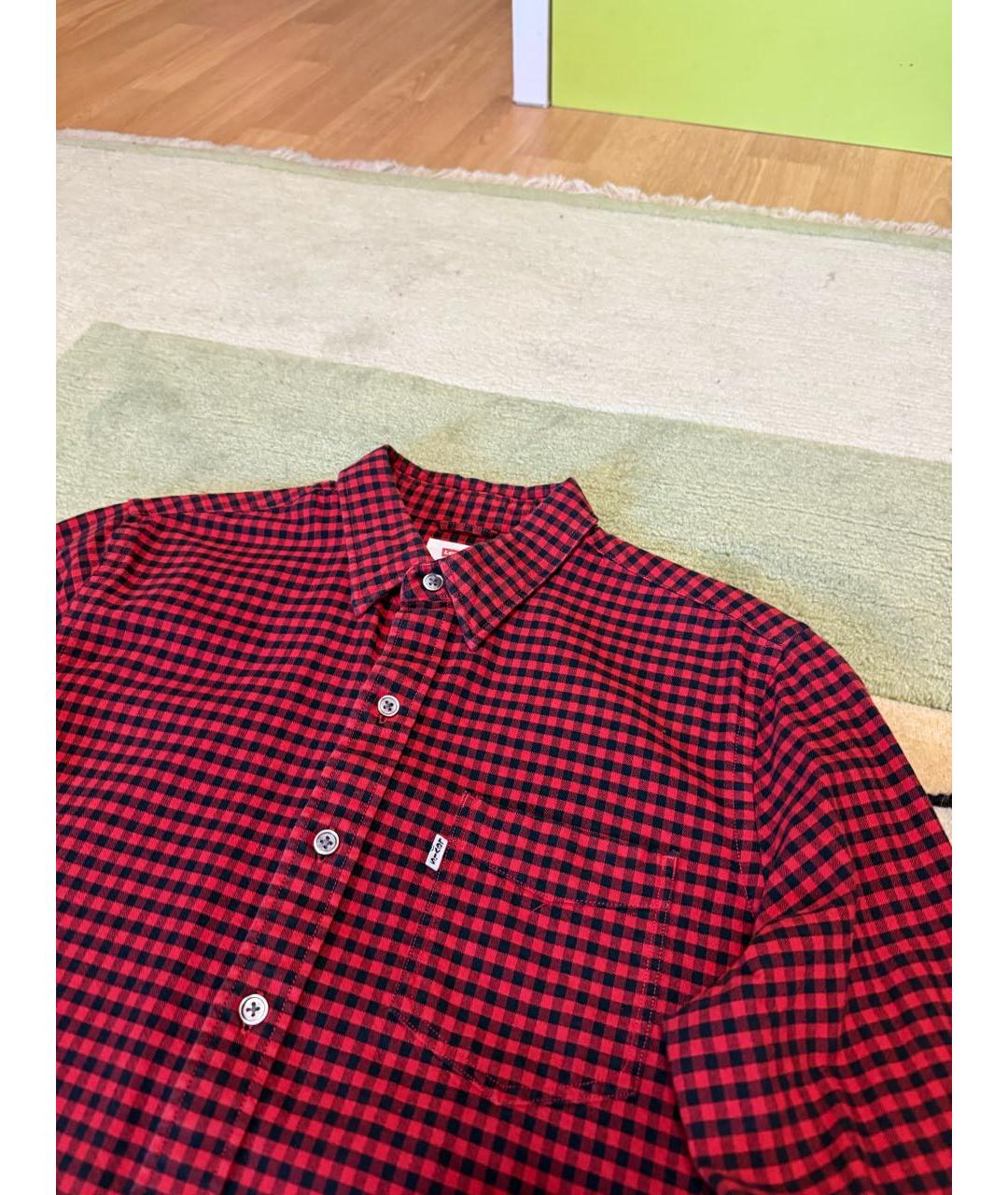 LEVI'S Красная хлопковая кэжуал рубашка, фото 3