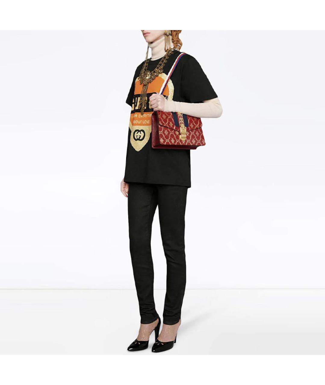 GUCCI Черная футболка, фото 4