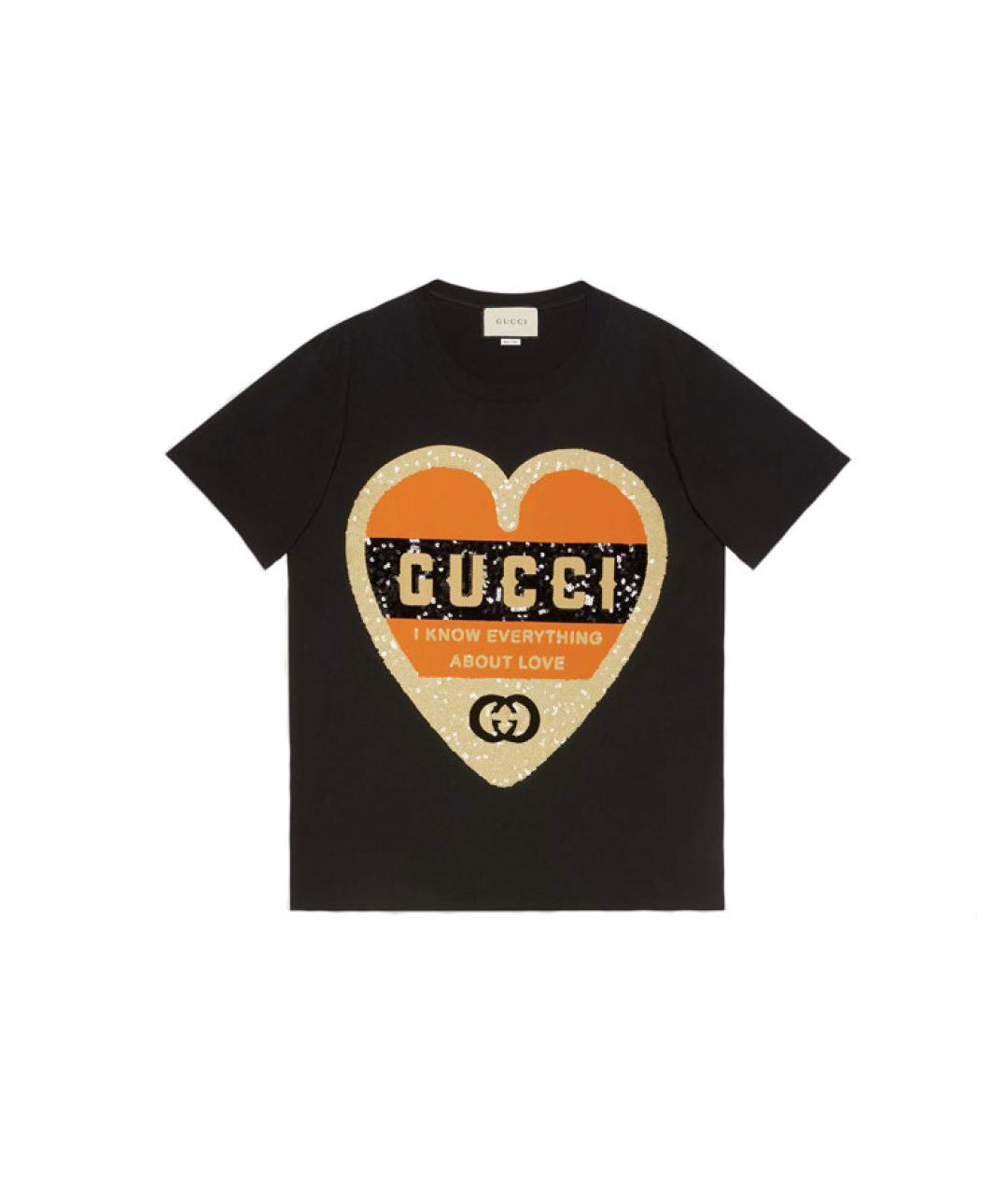 GUCCI Черная футболка, фото 5