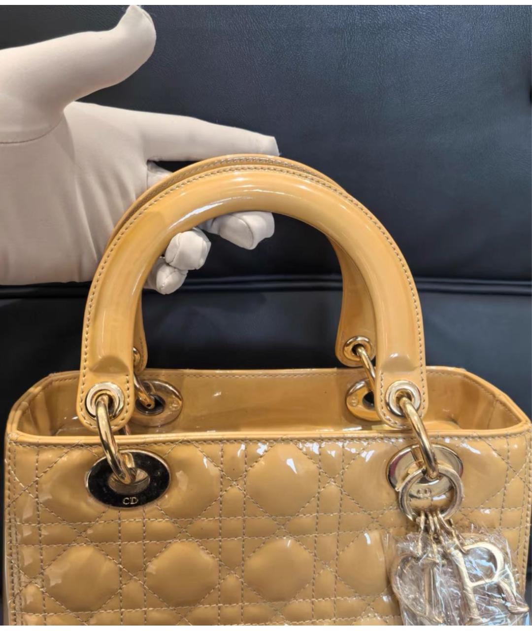 CHRISTIAN DIOR Бежевая сумка через плечо, фото 3