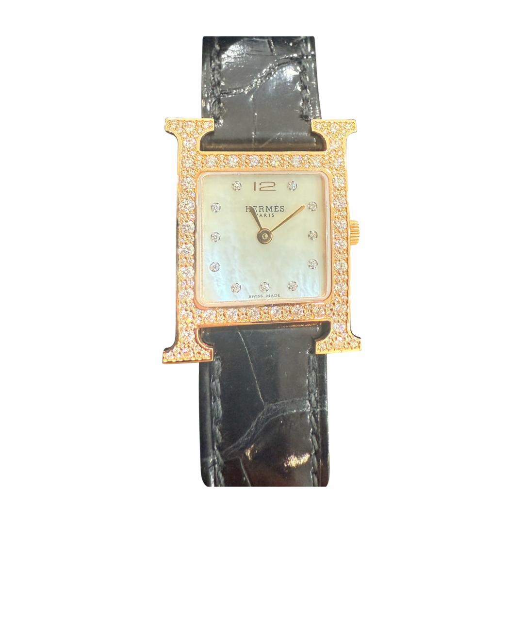 HERMES Золотые часы из розового золота, фото 1
