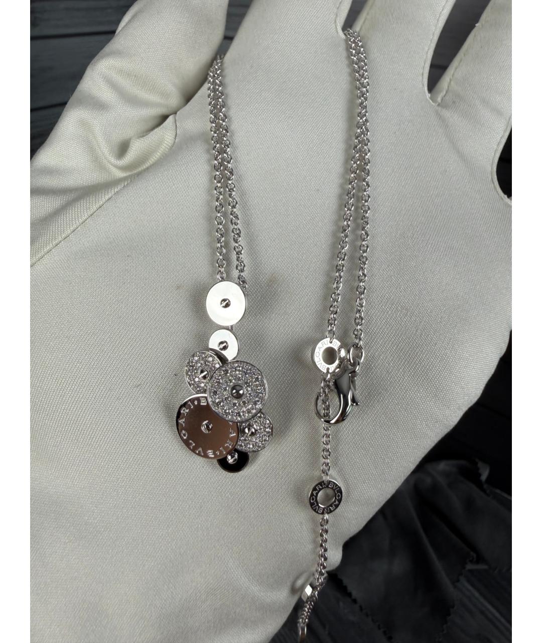 BVLGARI Серебряное колье из белого золота, фото 4