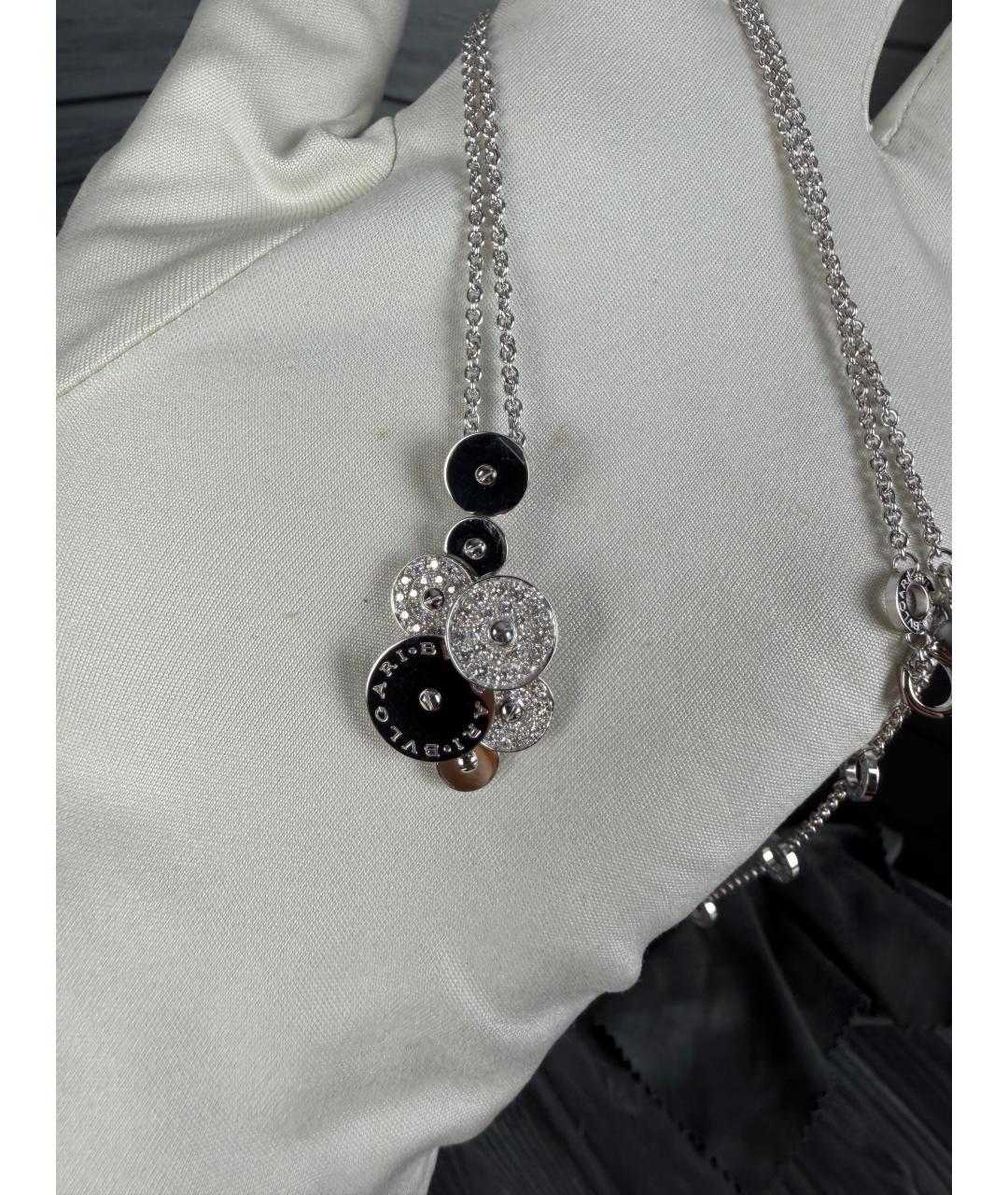 BVLGARI Серебряное колье из белого золота, фото 2