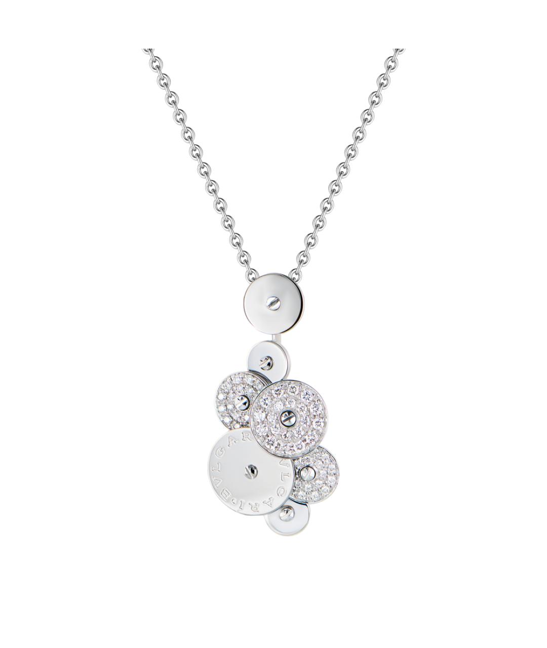 BVLGARI Серебряное колье из белого золота, фото 1