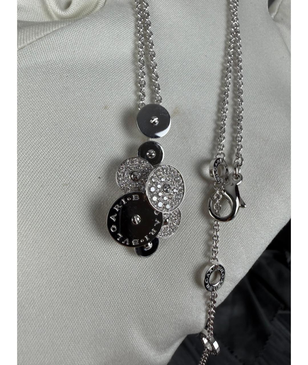 BVLGARI Серебряное колье из белого золота, фото 3
