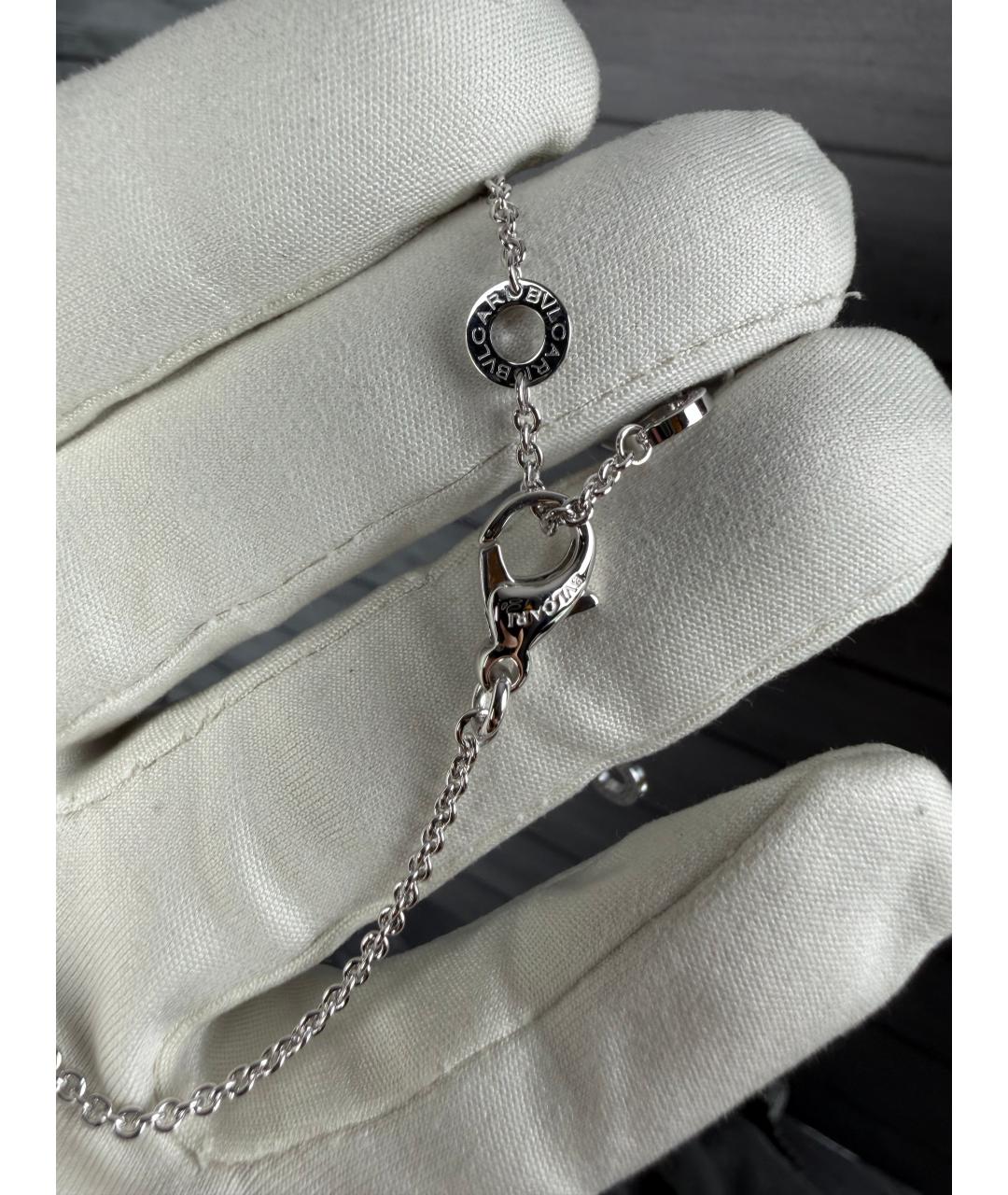 BVLGARI Серебряное колье из белого золота, фото 6