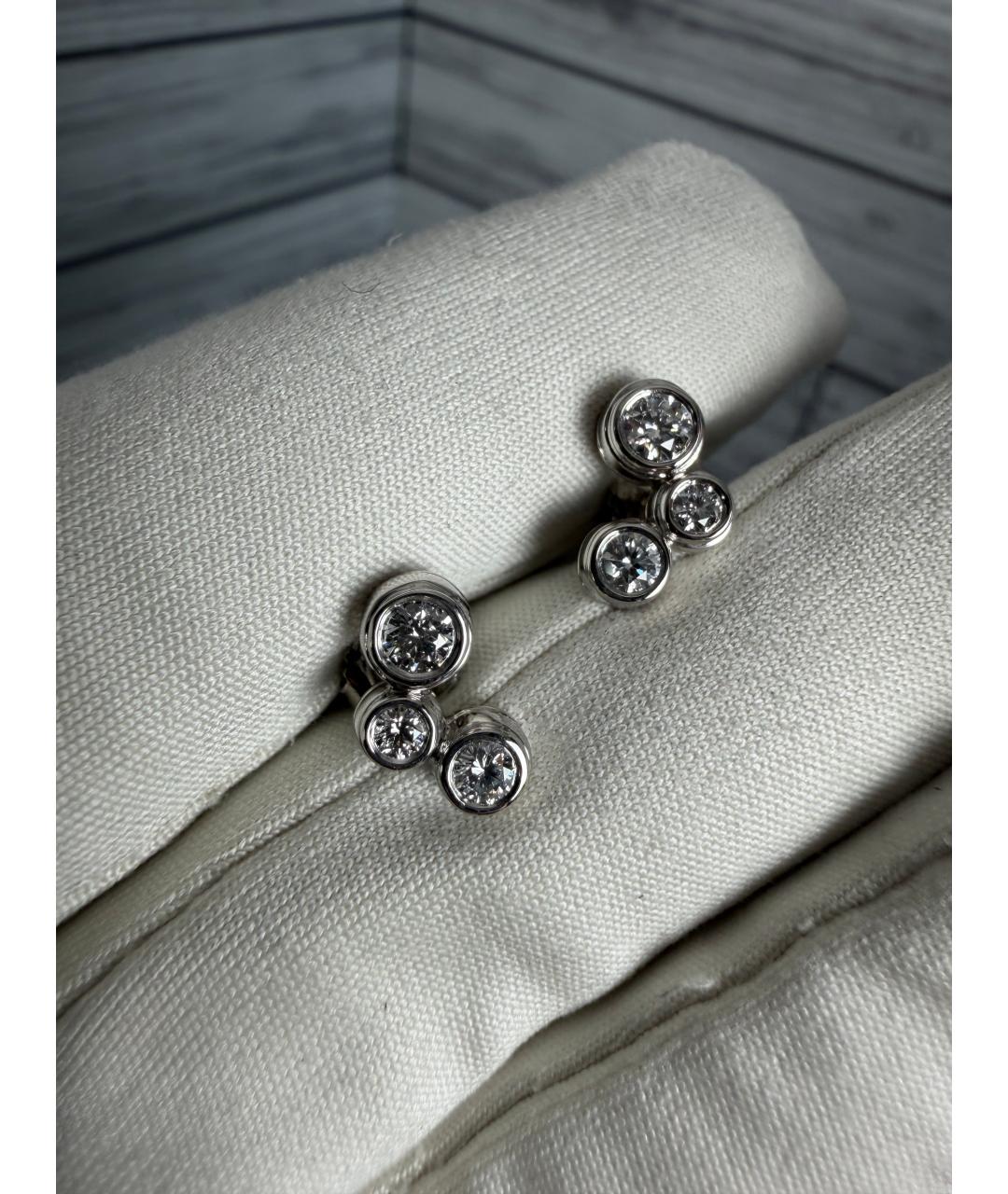 TIFFANY&CO Серебряные платиновые серьги, фото 2