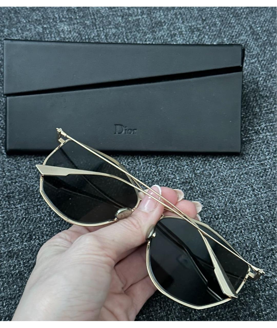 CHRISTIAN DIOR Мульти металлические солнцезащитные очки, фото 3