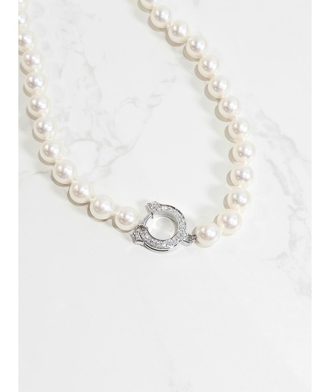 CARTIER Серебряное колье из белого золота, фото 4