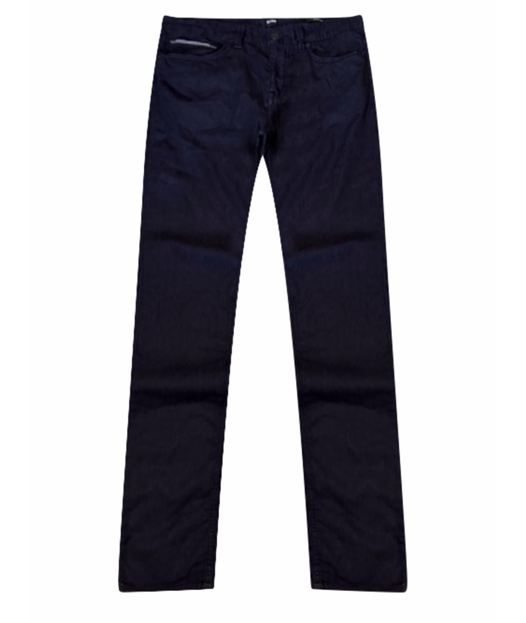HUGO BOSS Черные хлопковые повседневные брюки, фото 4