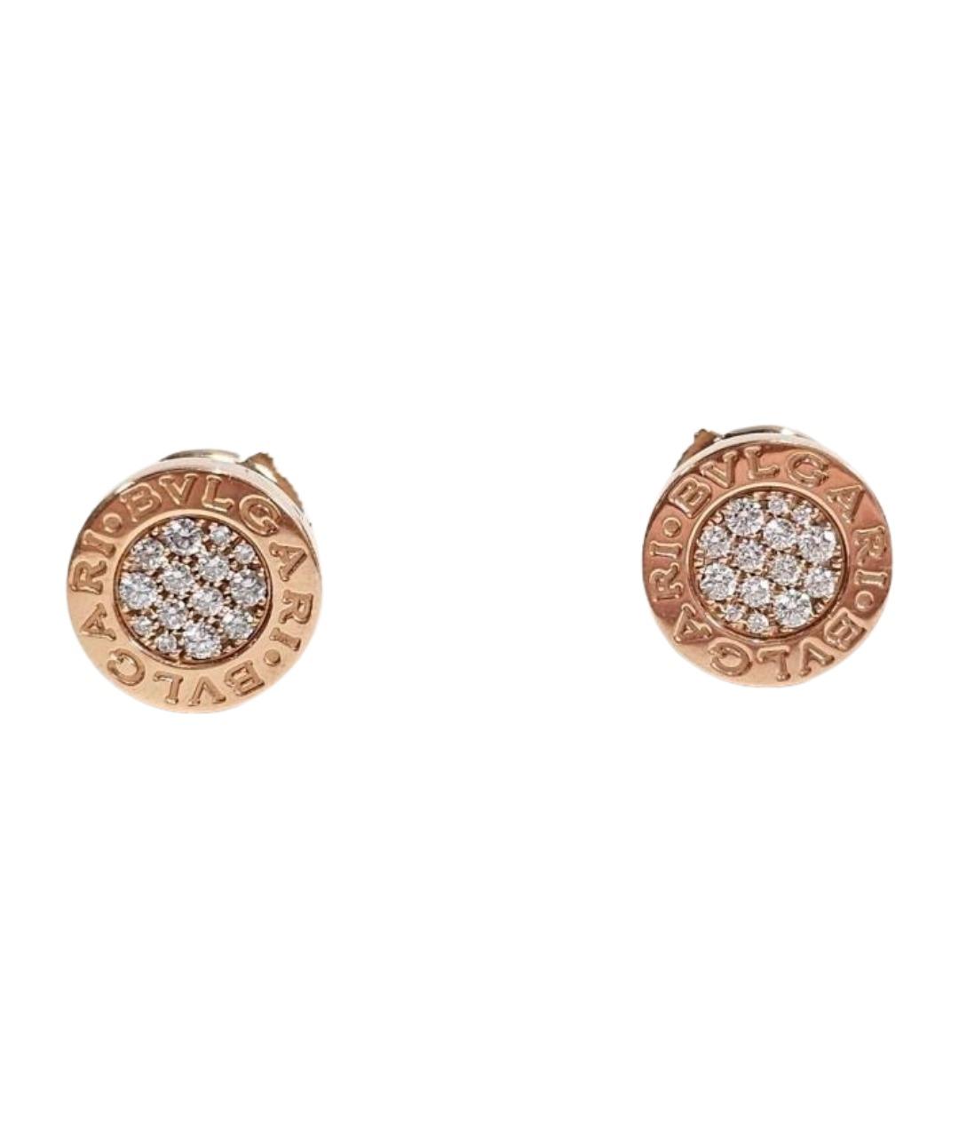 BVLGARI Золотые серьги из розового золота, фото 1