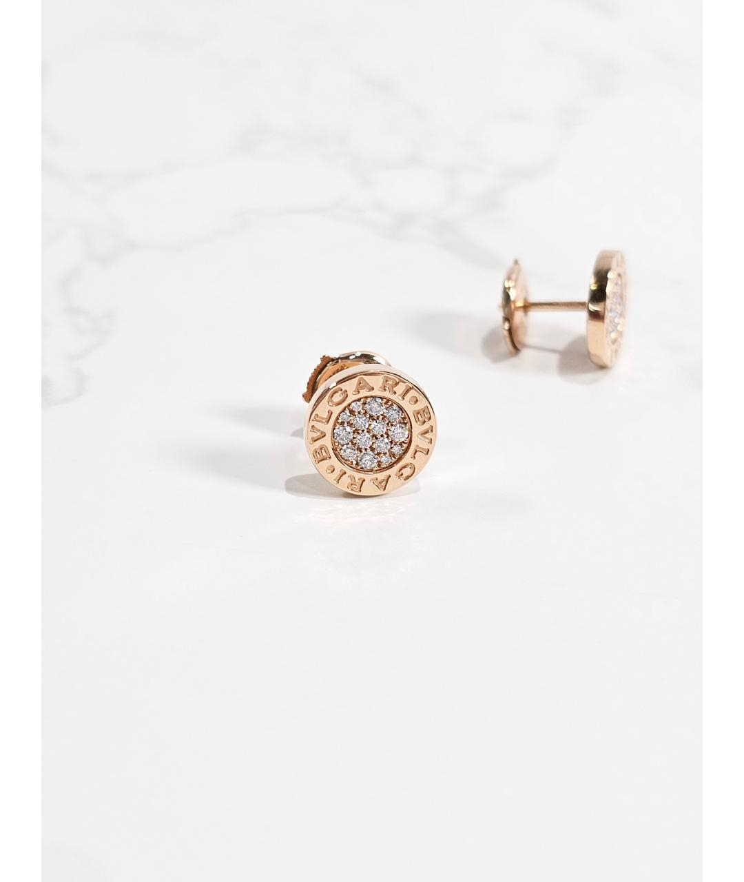 BVLGARI Золотые серьги из розового золота, фото 2