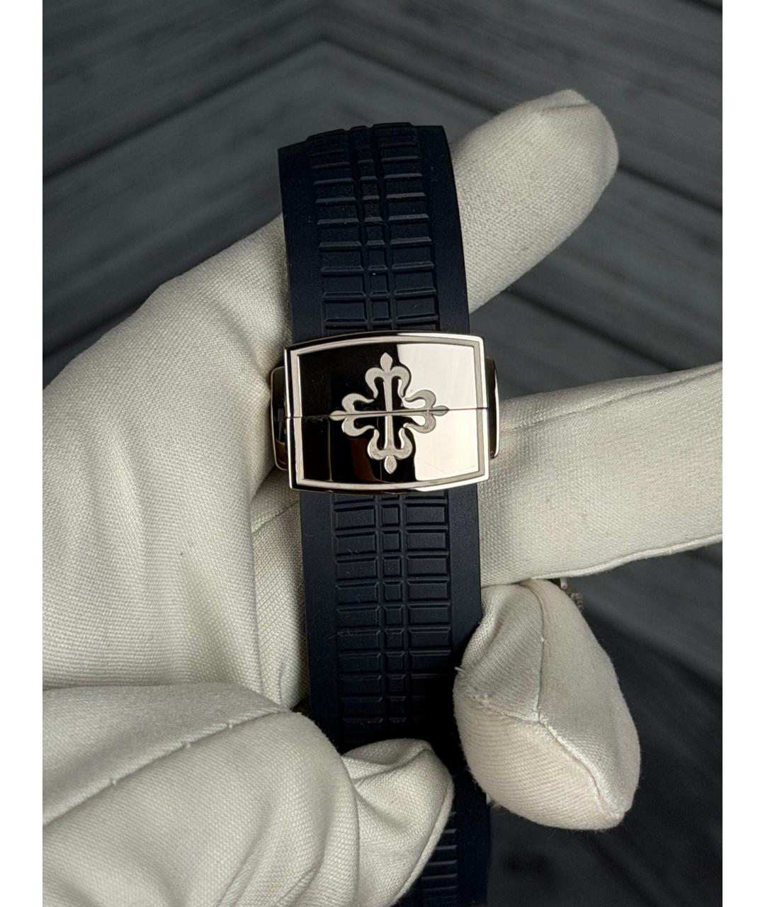 PATEK PHILIPPE Темно-синие часы из белого золота, фото 9