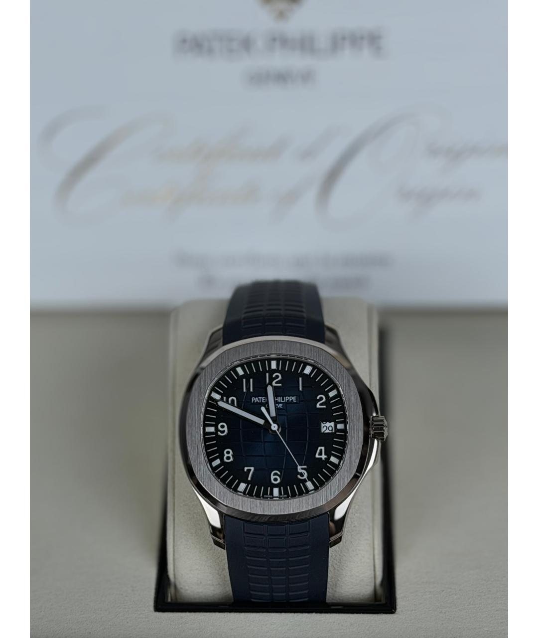 PATEK PHILIPPE Темно-синие часы из белого золота, фото 2