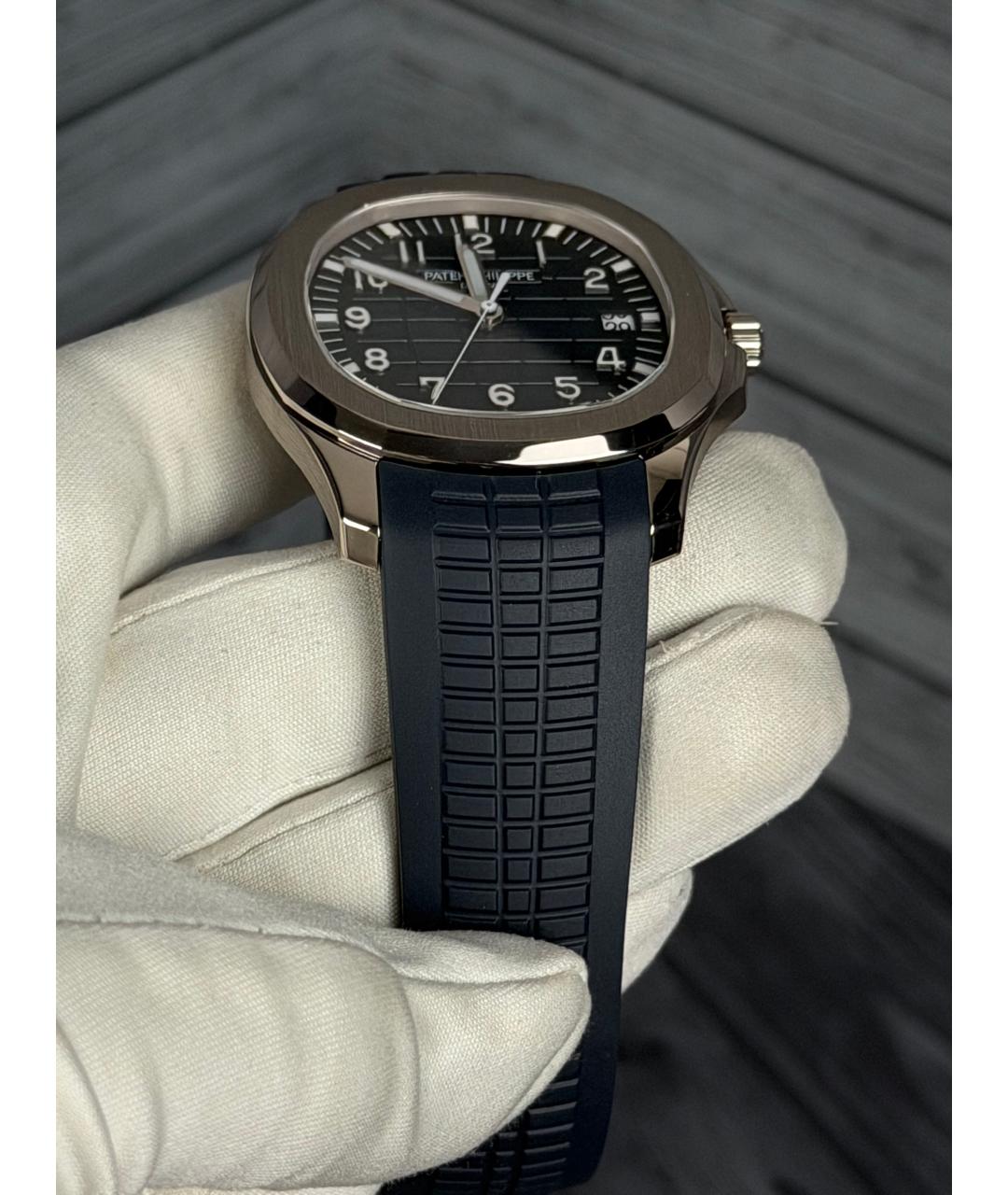 PATEK PHILIPPE Темно-синие часы из белого золота, фото 7