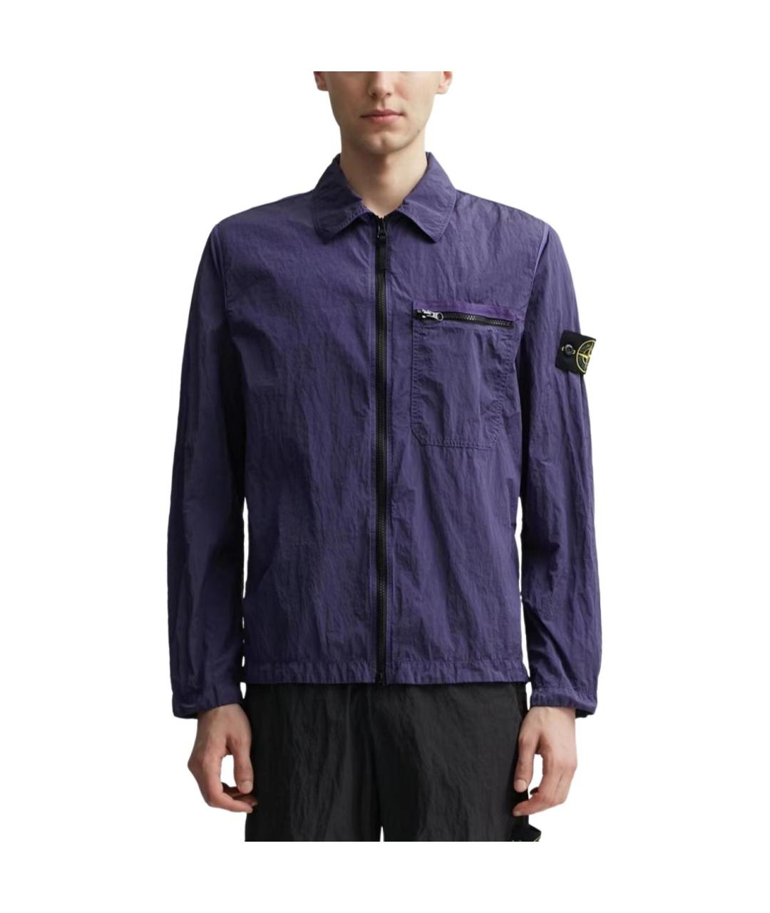 STONE ISLAND Фиолетовая полиамидовая куртка, фото 4