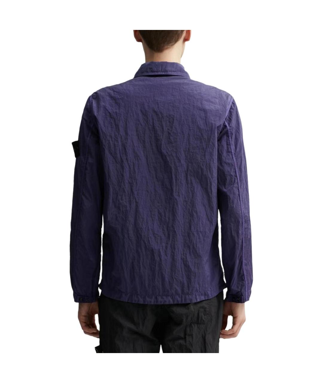 STONE ISLAND Фиолетовая полиамидовая куртка, фото 3