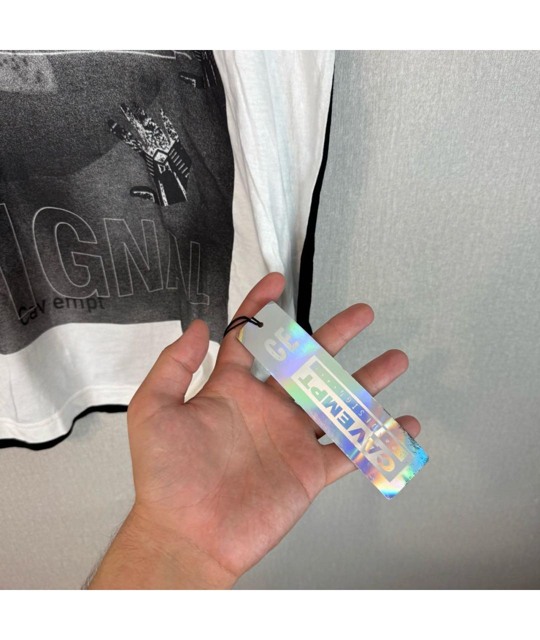 CAV EMPT Белая хлопковая футболка, фото 3