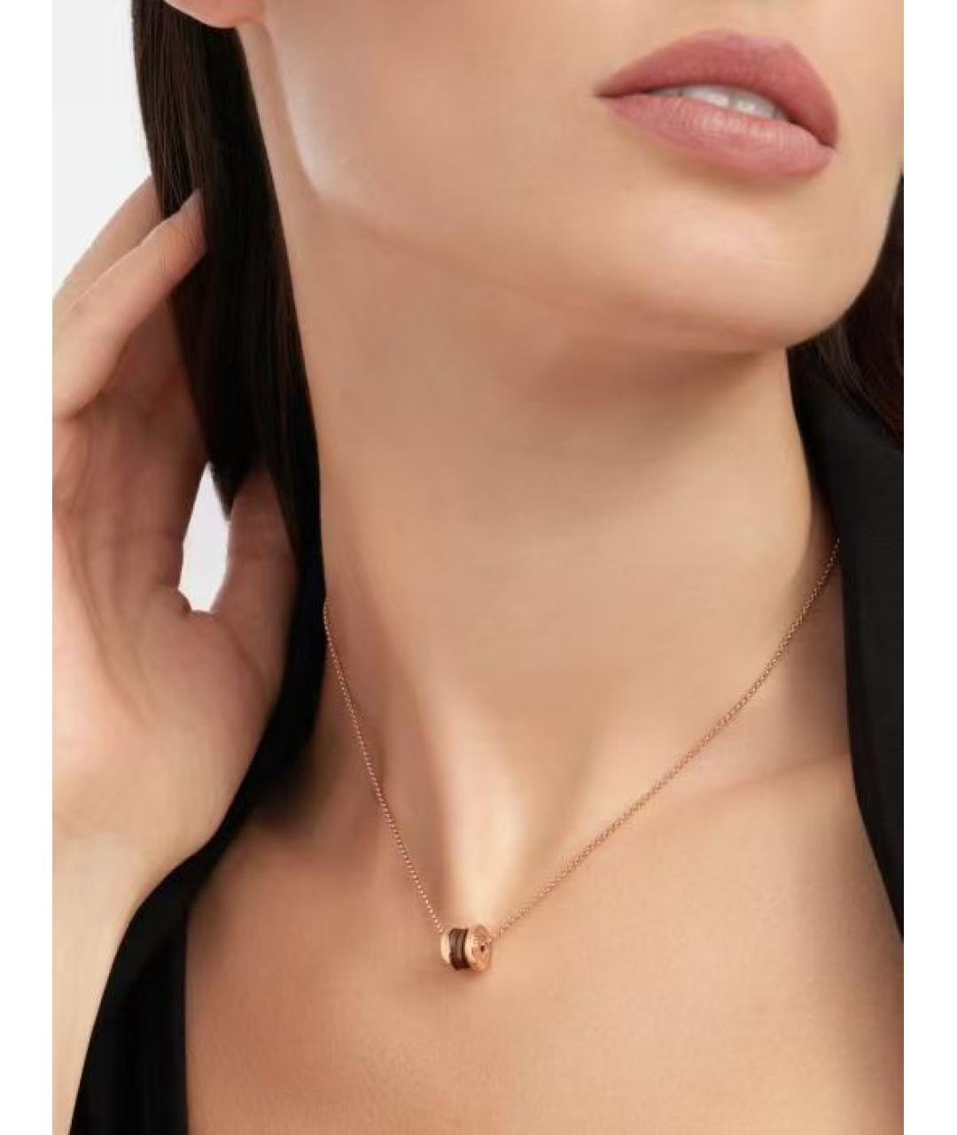 BVLGARI Золотое колье из розового золота, фото 3