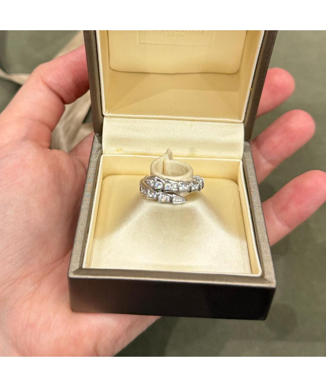 BVLGARI Белое кольцо из белого золота, фото 2