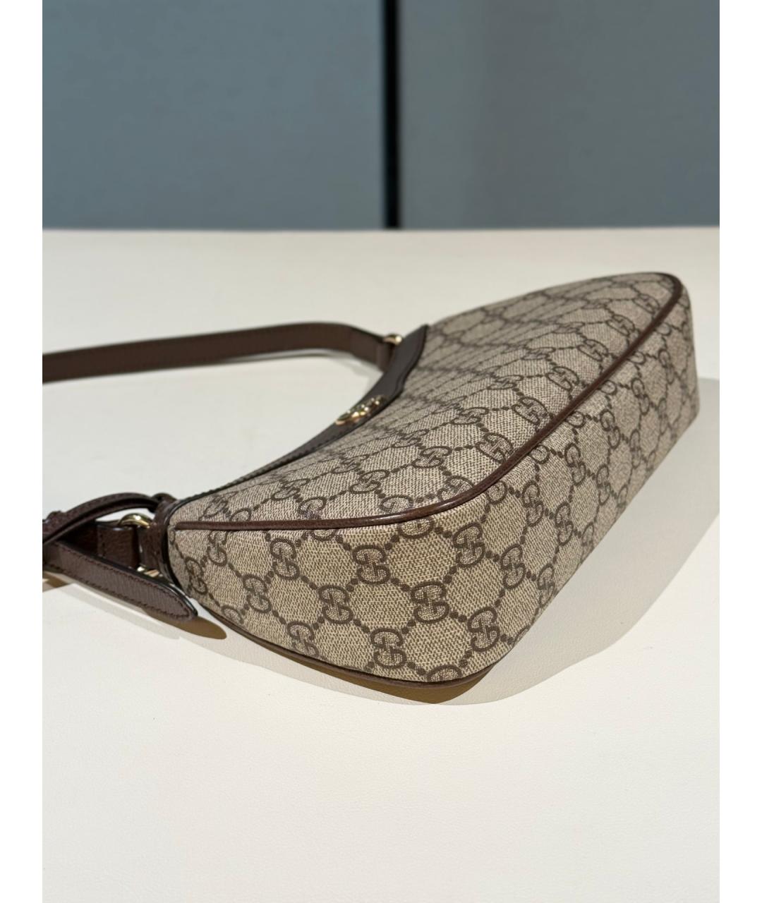 GUCCI Коричневая деним сумка через плечо, фото 8