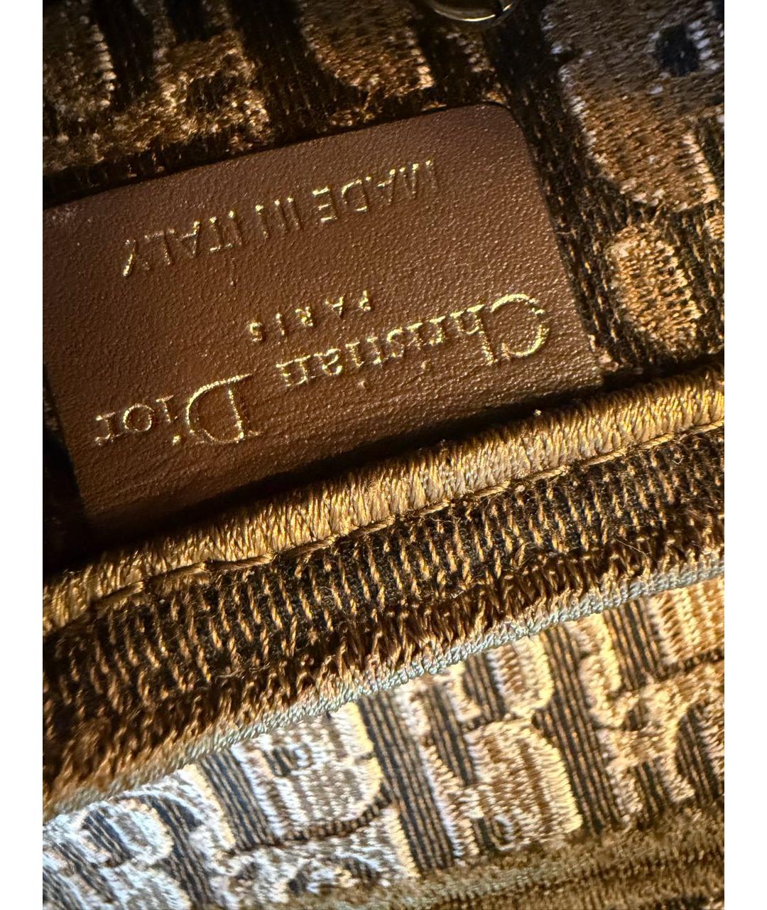 CHRISTIAN DIOR Коричневая замшевая сумка с короткими ручками, фото 4