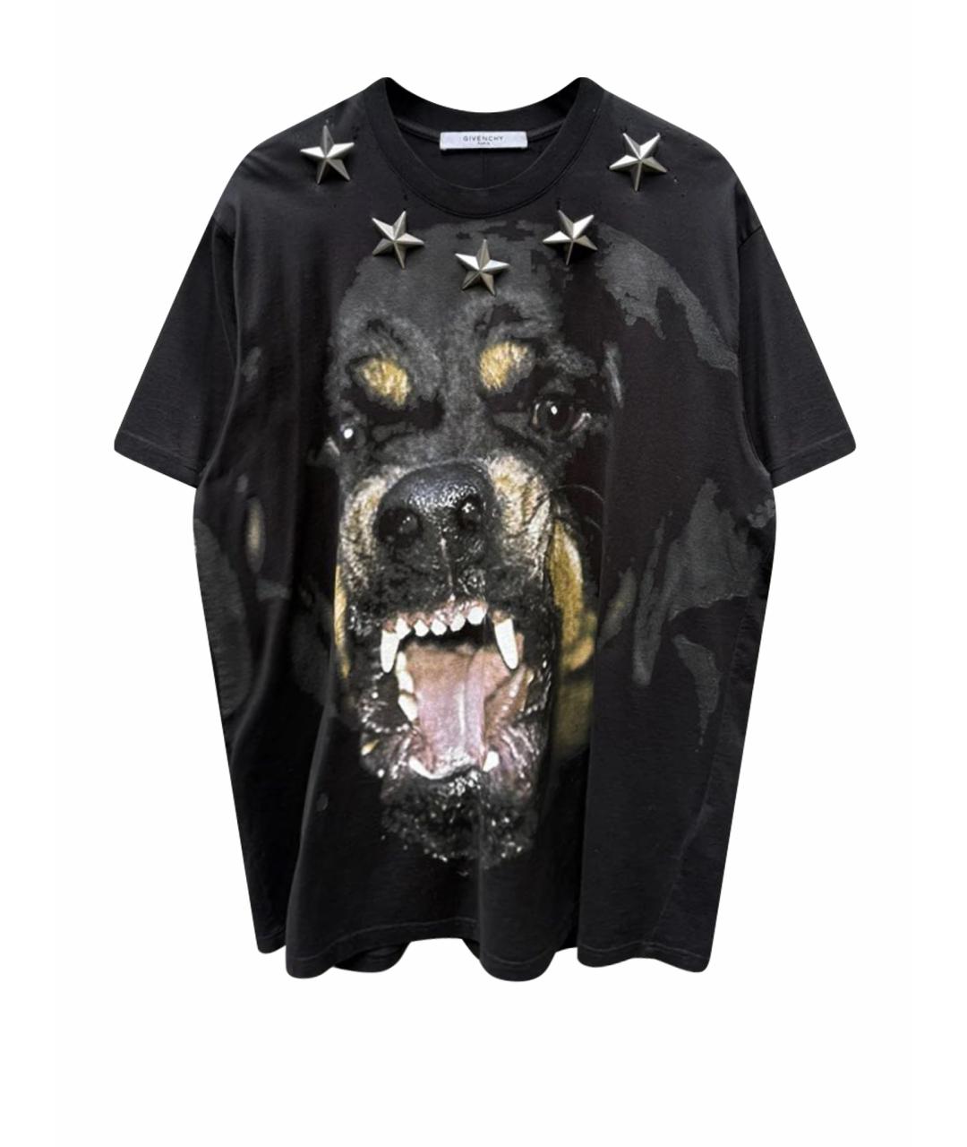 GIVENCHY Черная хлопковая футболка, фото 1