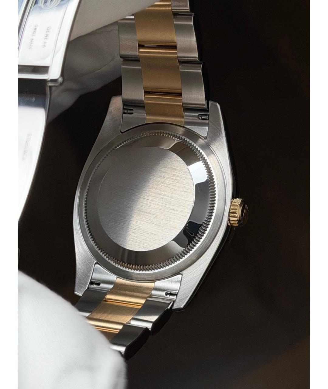 ROLEX Зеленые часы из желтого золота, фото 9