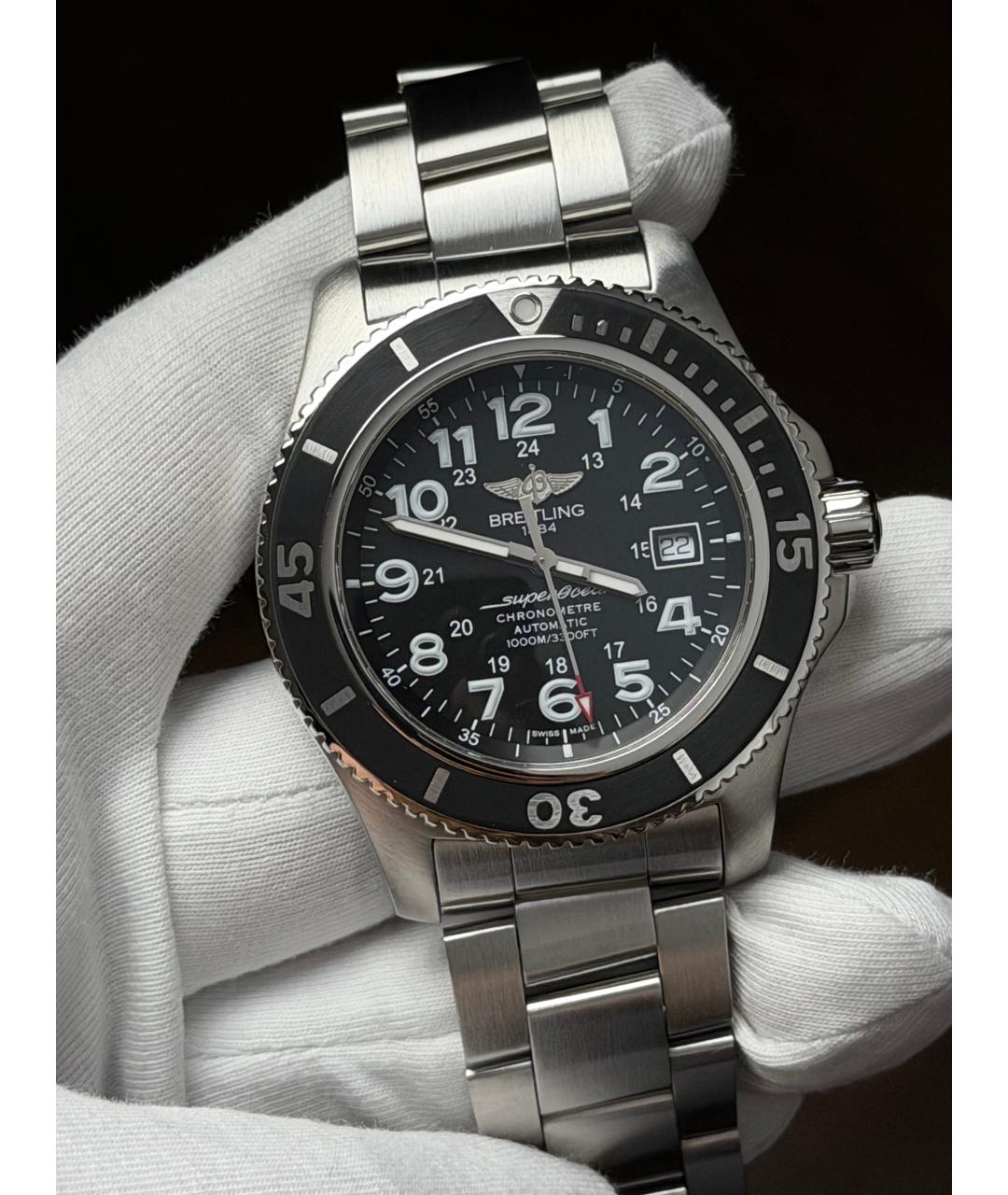 BREITLING Черные часы, фото 2