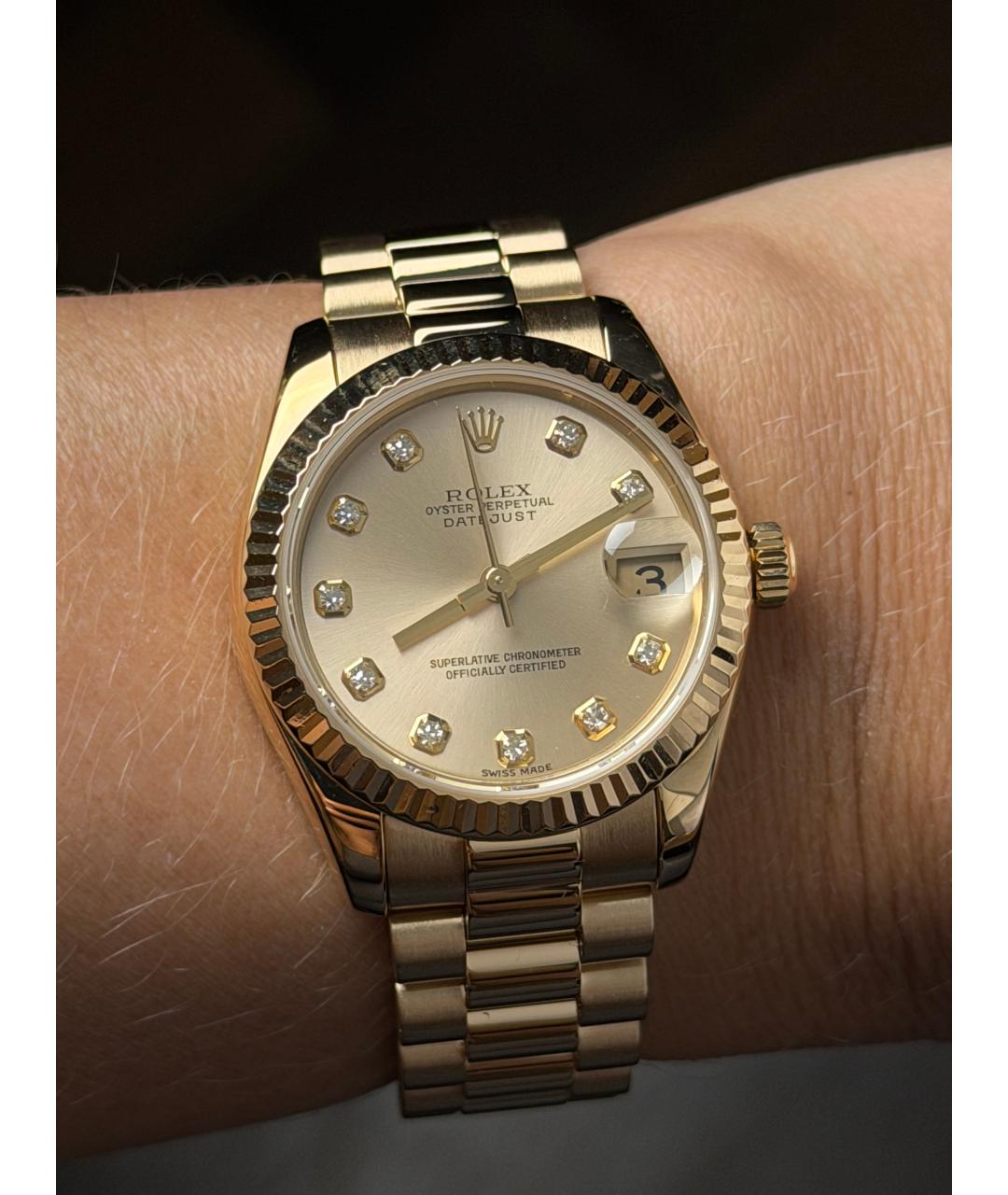 ROLEX Золотые часы из желтого золота, фото 9