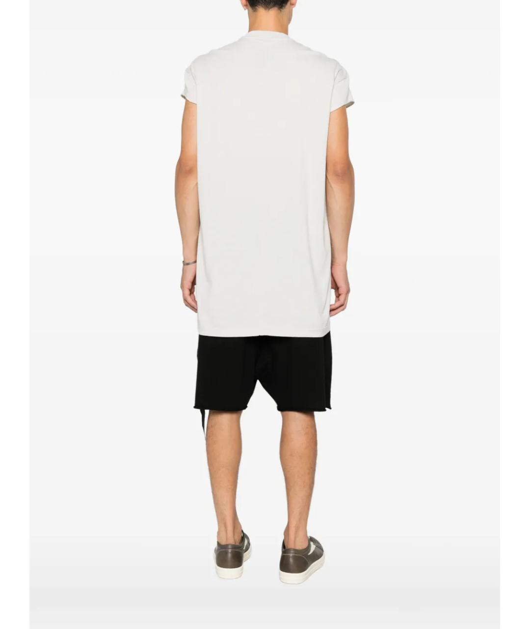 RICK OWENS DRKSHDW Белая хлопковая футболка, фото 4
