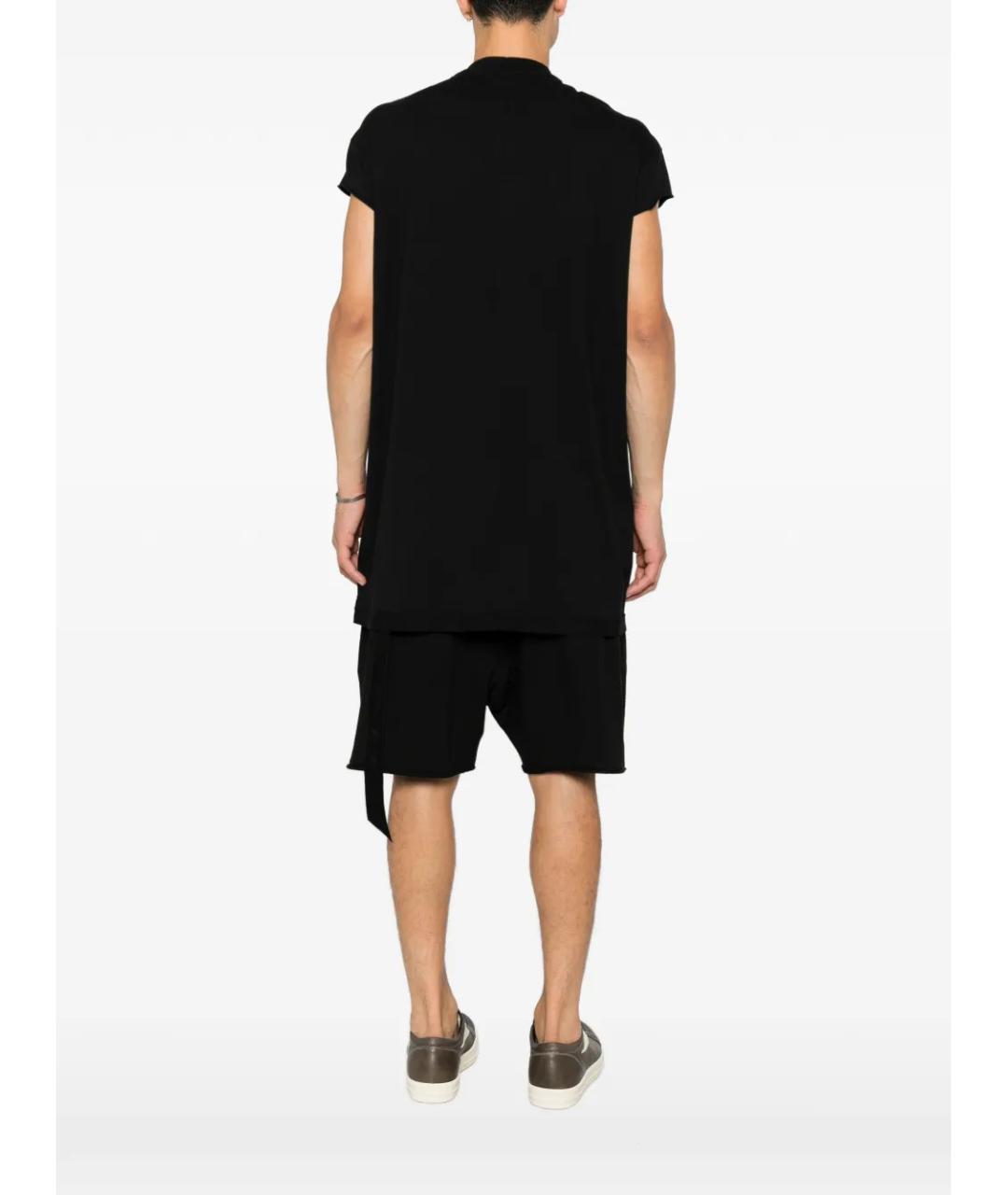 RICK OWENS DRKSHDW Черная хлопковая футболка, фото 4