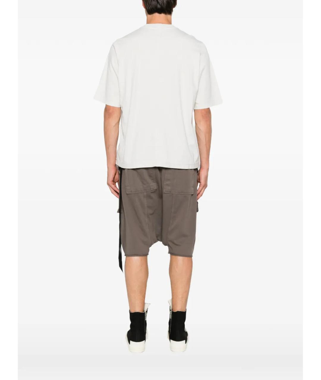 RICK OWENS DRKSHDW Белая хлопковая футболка, фото 4