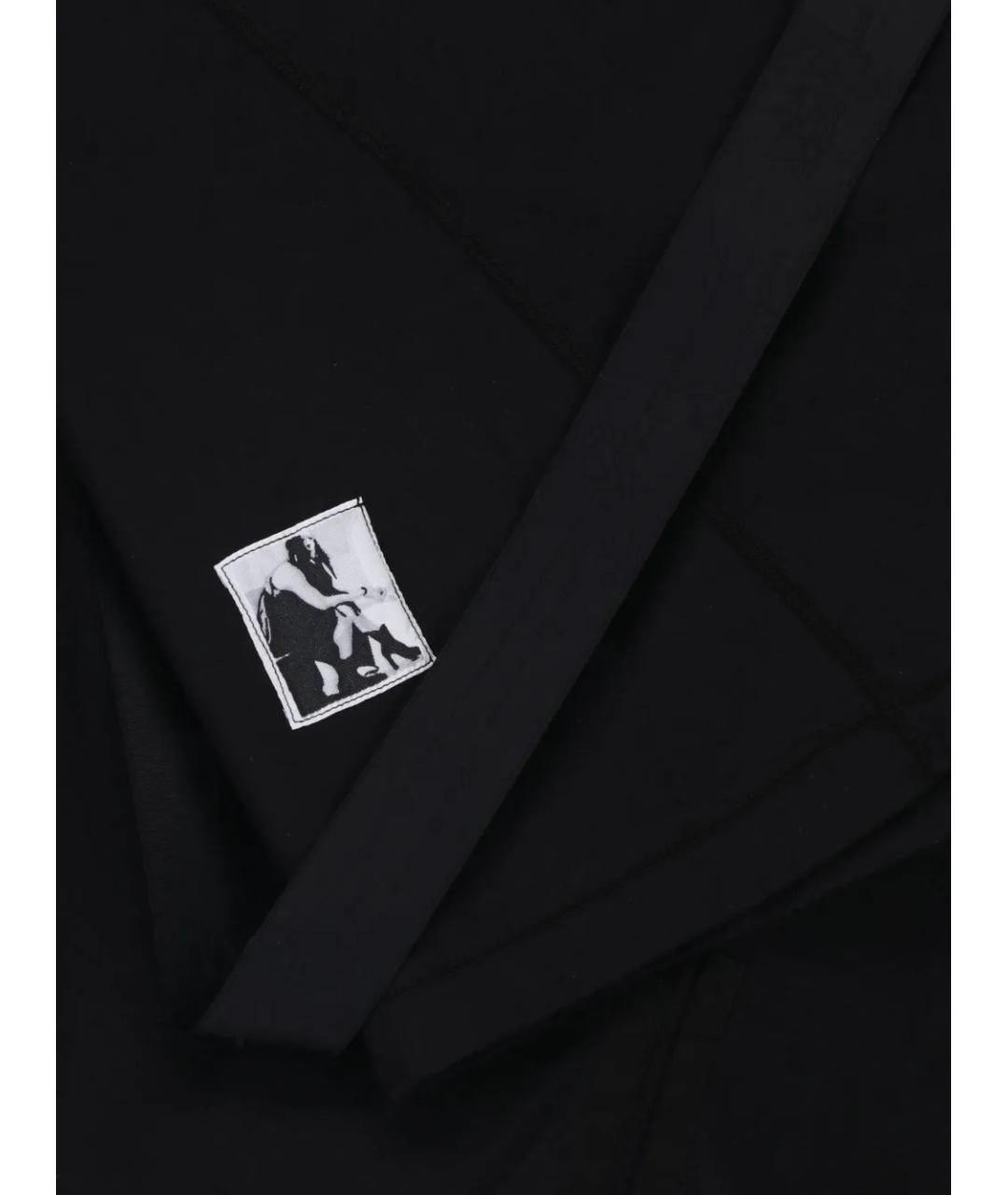 RICK OWENS DRKSHDW Черная хлопковая футболка, фото 3
